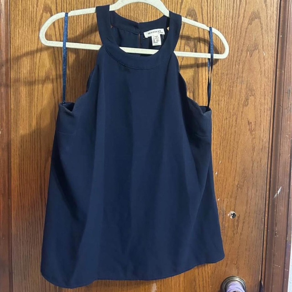 Monteau Women's Navy and Blue Top